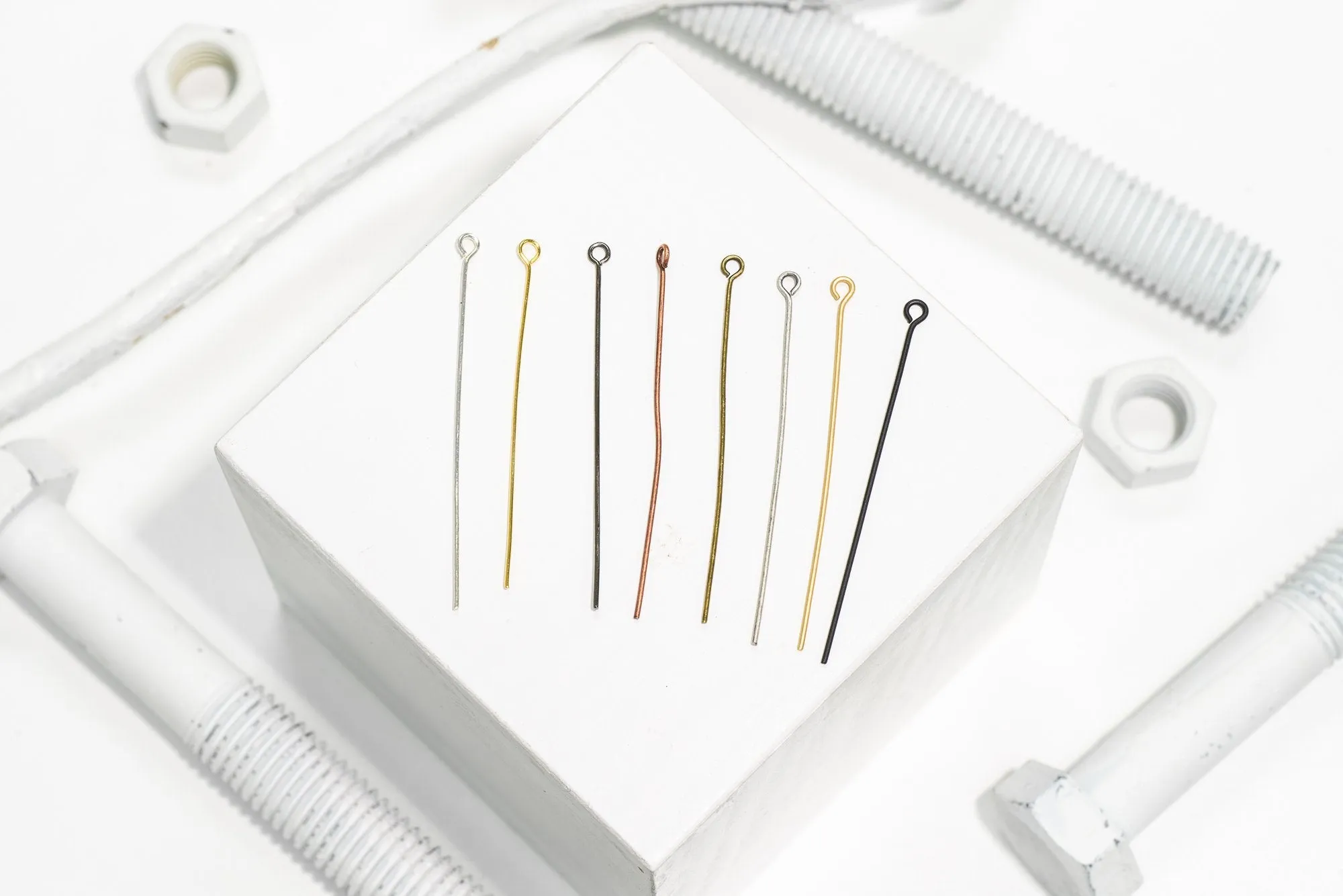 2 Inch Eye Pin - 20 Gauge Wire available in Multiple Colors made from Brass sold Individually - E/P2
