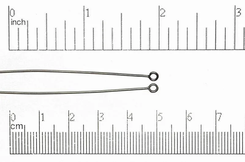 2 Inch Eye Pin - 20 Gauge Wire available in Multiple Colors made from Brass sold Individually - E/P2