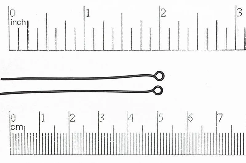 2 Inch Eye Pin - 20 Gauge Wire available in Multiple Colors made from Brass sold Individually - E/P2