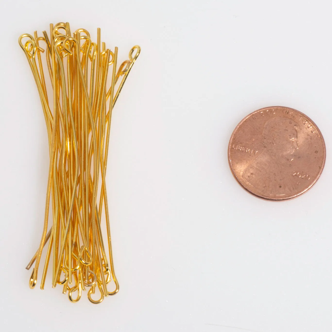2 Inch Eye Pin - 20 Gauge Wire available in Multiple Colors made from Brass sold Individually - E/P2