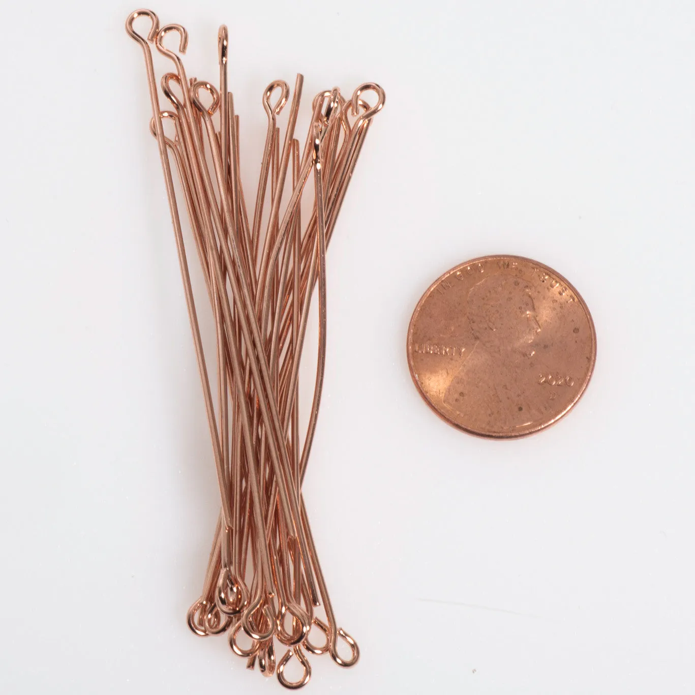 2 Inch Eye Pin - 20 Gauge Wire available in Multiple Colors made from Brass sold Individually - E/P2