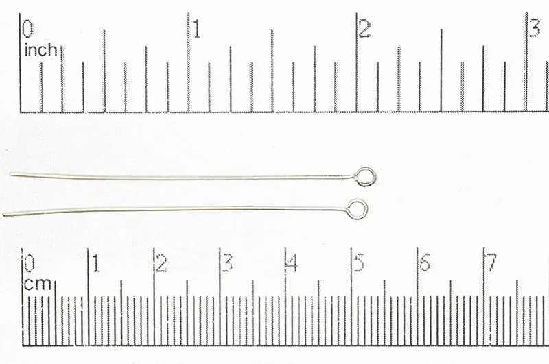 2 Inch Eye Pin - 20 Gauge Wire available in Multiple Colors made from Brass sold Individually - E/P2