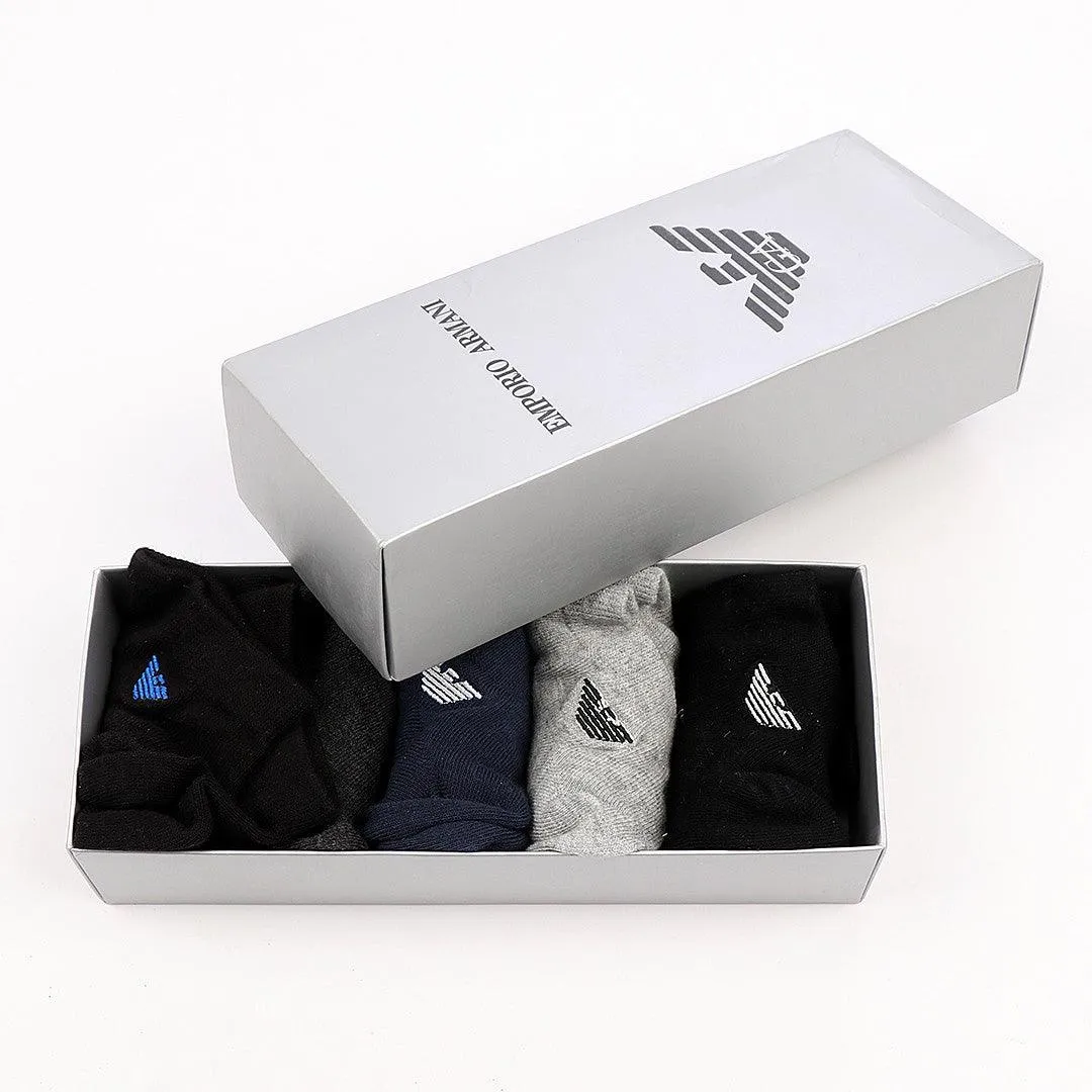 5 In 1 Design Grey Blue Black Ash Socks
