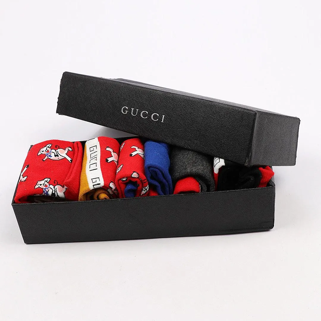 5 in 1 Shade Of Colored Design Socks