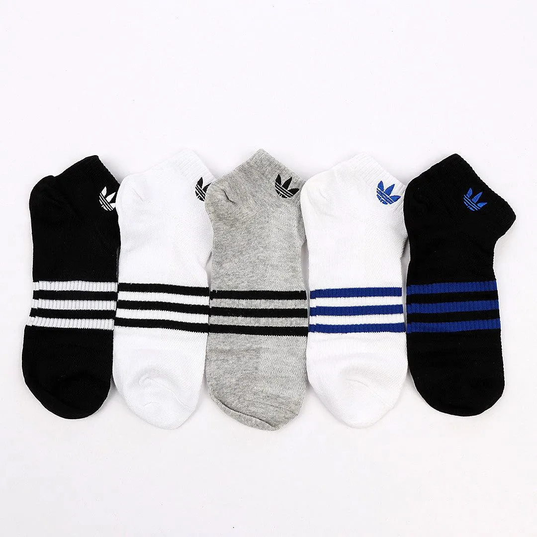 Adidas 5 In 1 Black White Ash Crested Socks