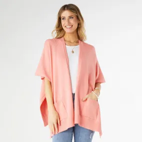 Alani Lightweight Cardigan with Pockets - Soft Coral