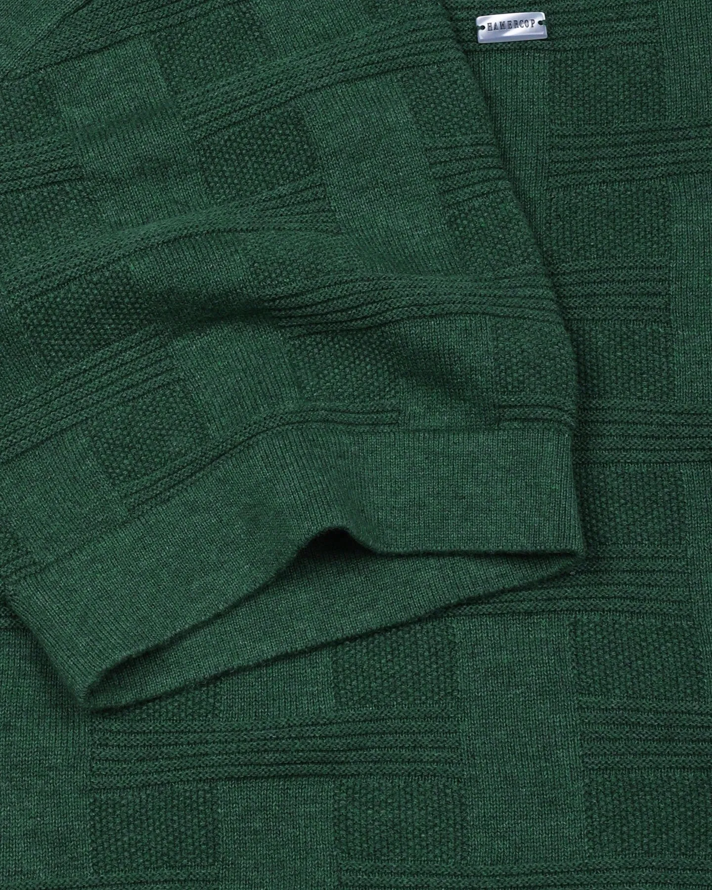 Aristo Cactus Green Knitted Melange Cotton T-Shirt