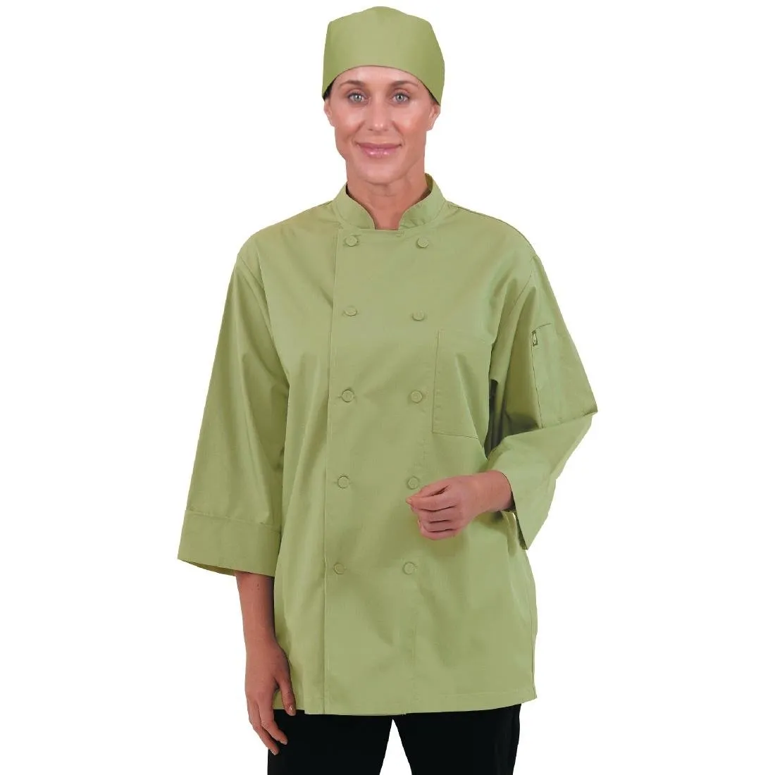 B107-S Chef Works Unisex Chefs Jacket Lime S