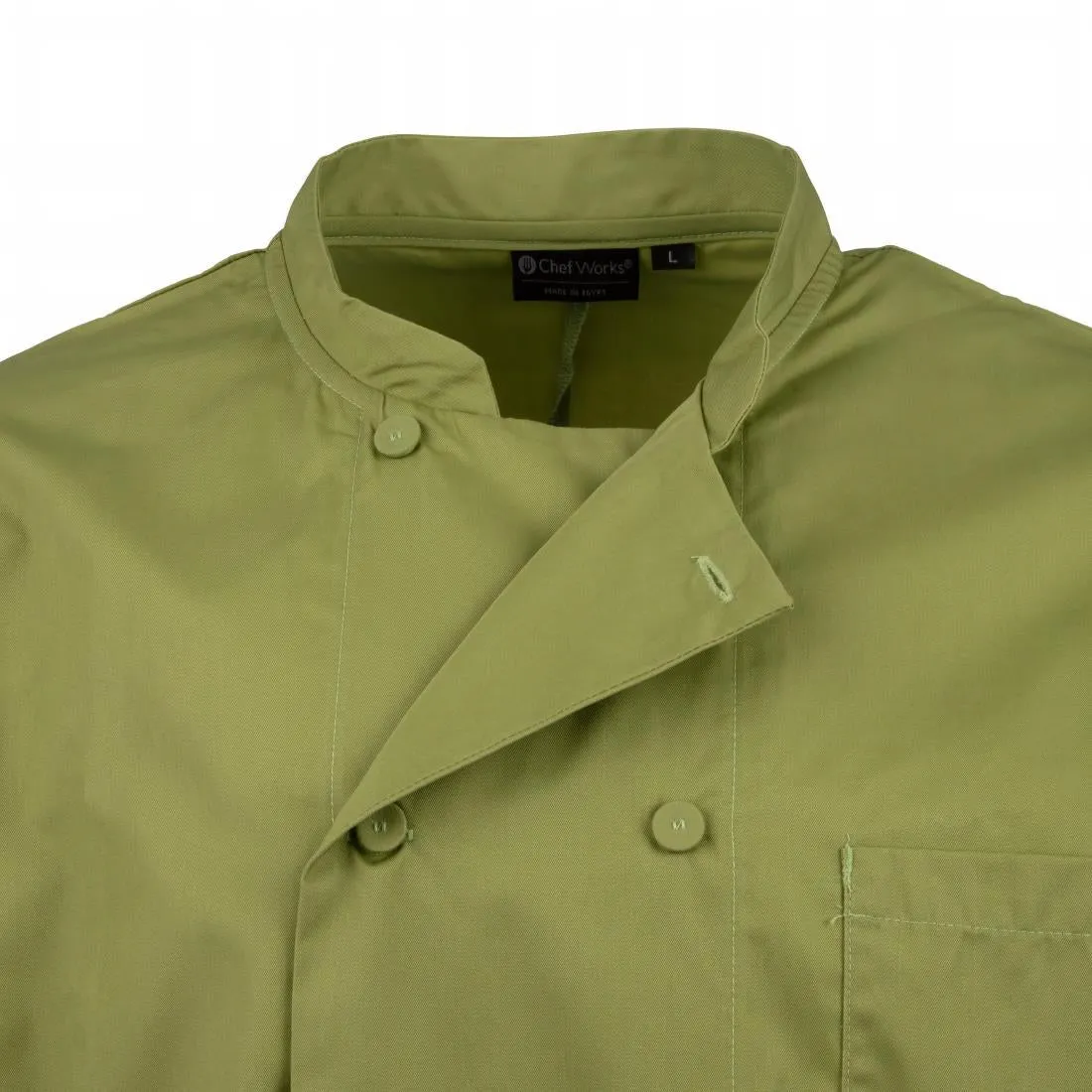 B107-S Chef Works Unisex Chefs Jacket Lime S