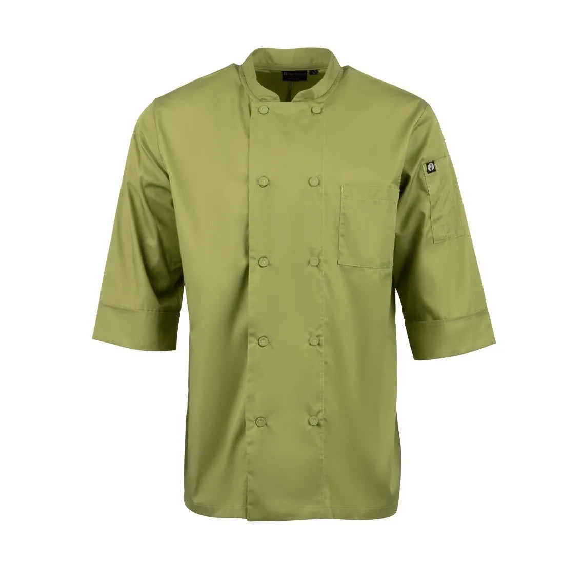 B107-S Chef Works Unisex Chefs Jacket Lime S