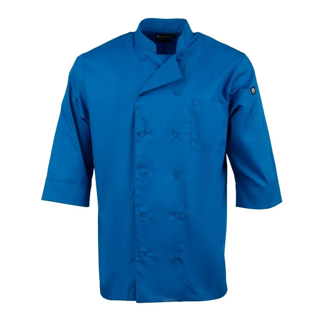 B178-S Chef Works Unisex Chefs Jacket Blue S