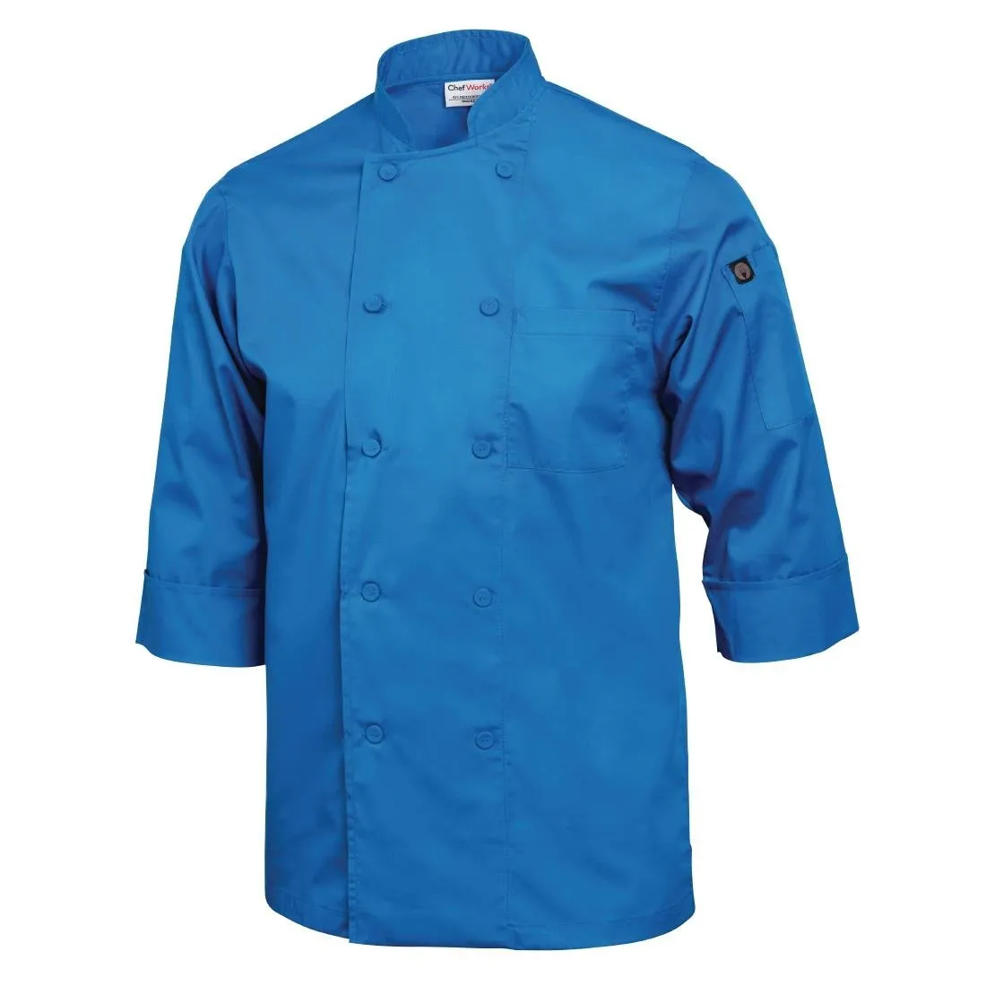 B178-S Chef Works Unisex Chefs Jacket Blue S