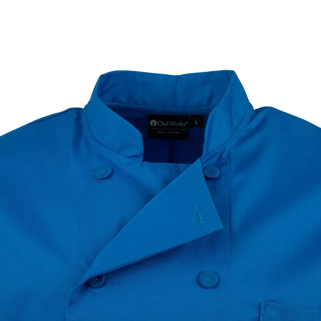 B178-S Chef Works Unisex Chefs Jacket Blue S