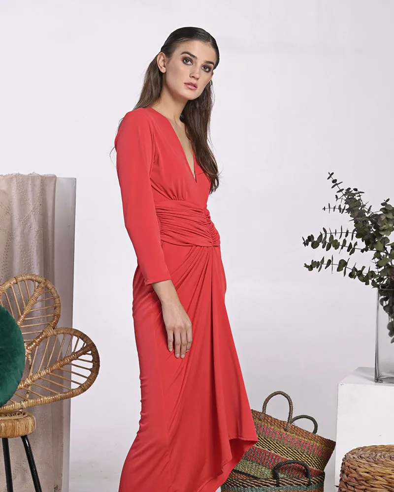 Benita Shirred Waist Maxi Dress
