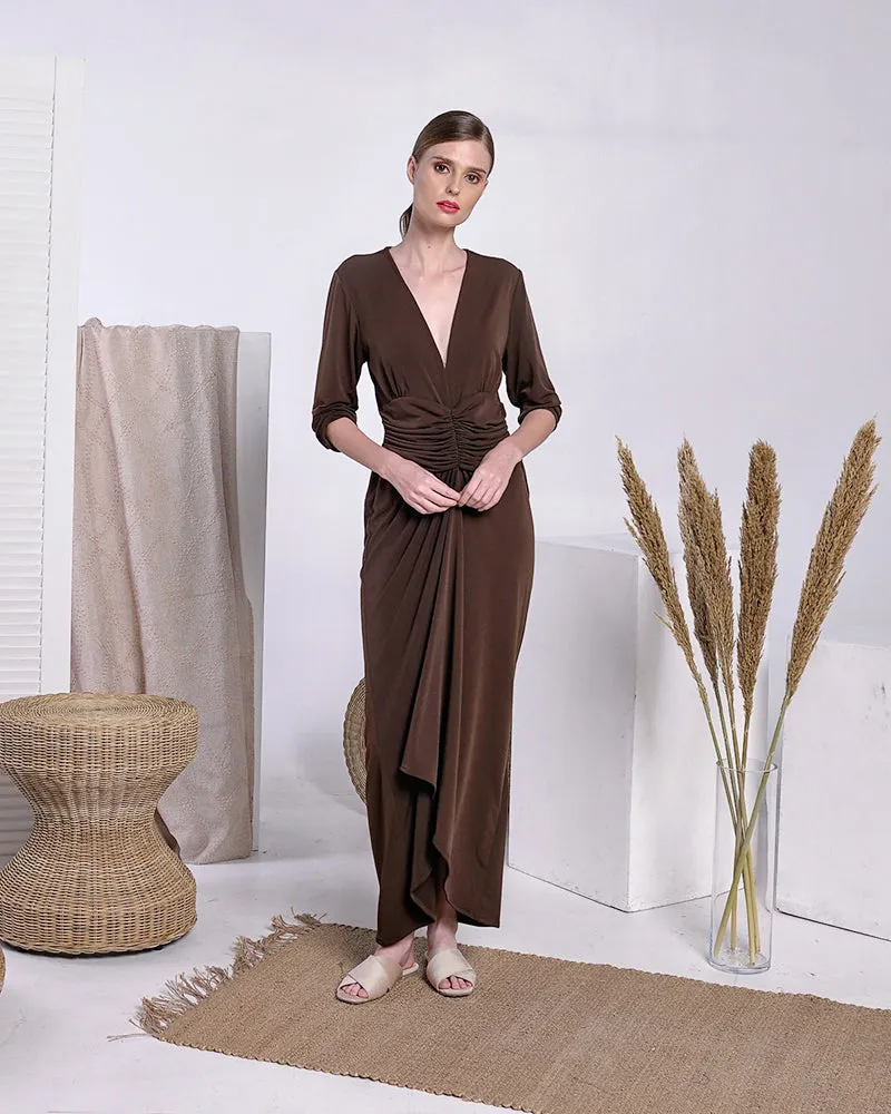 Benita Shirred Waist Maxi Dress