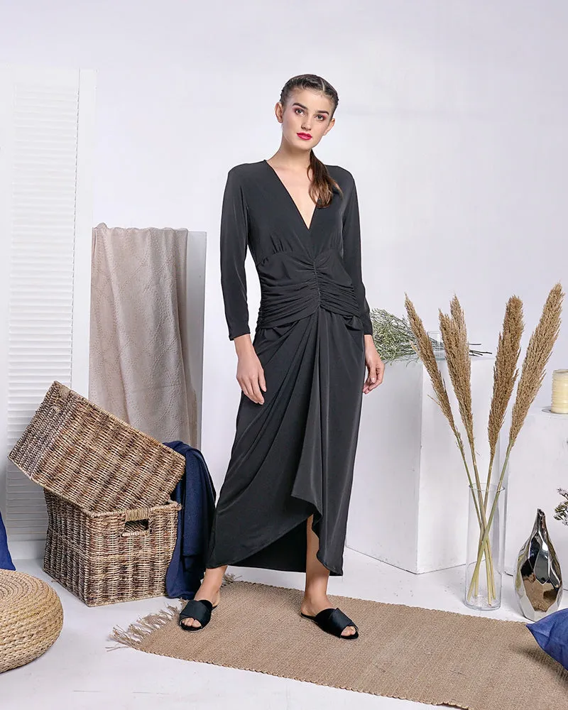 Benita Shirred Waist Maxi Dress
