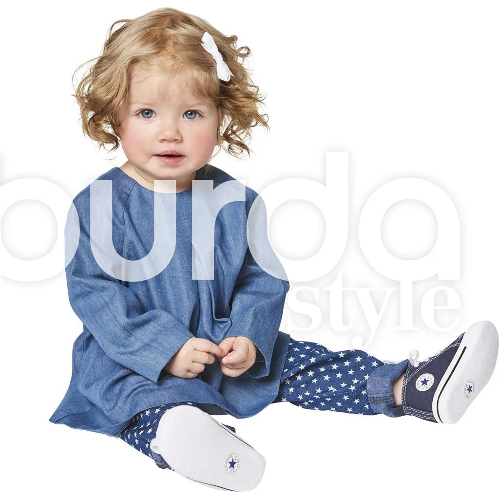 Burda Style Pattern B9348 Baby's Loose Dress