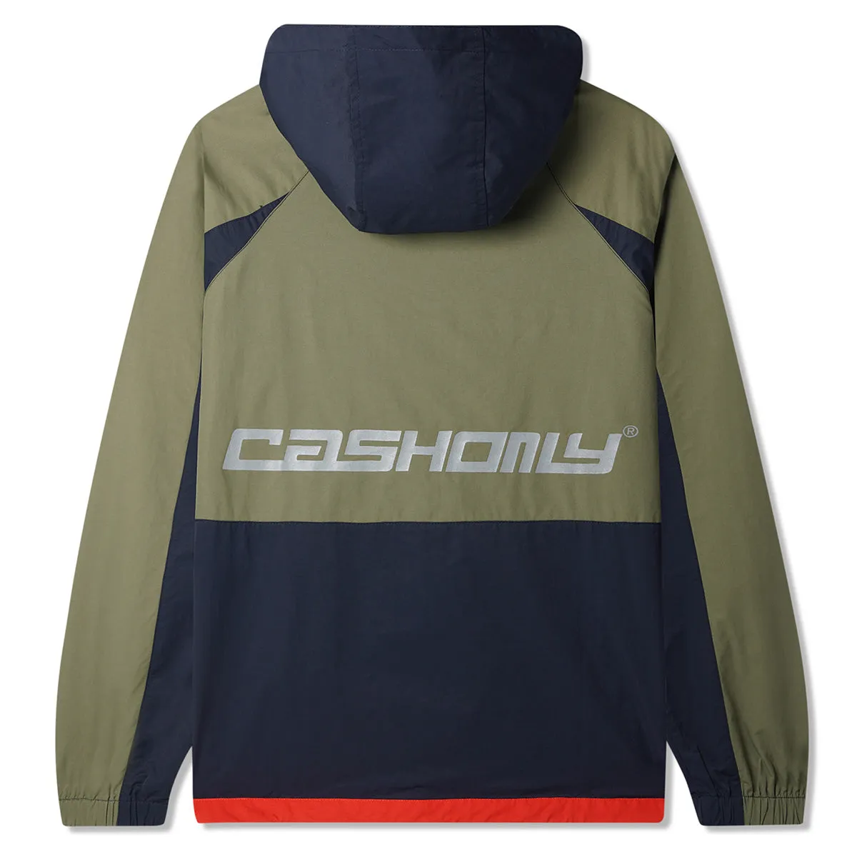 Cash Only - Athletic Anorak Jacket Army/Navy