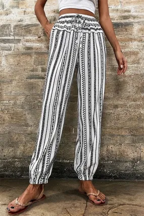 Comfortable printed drawstring pants Comfortable printed drawstring pants