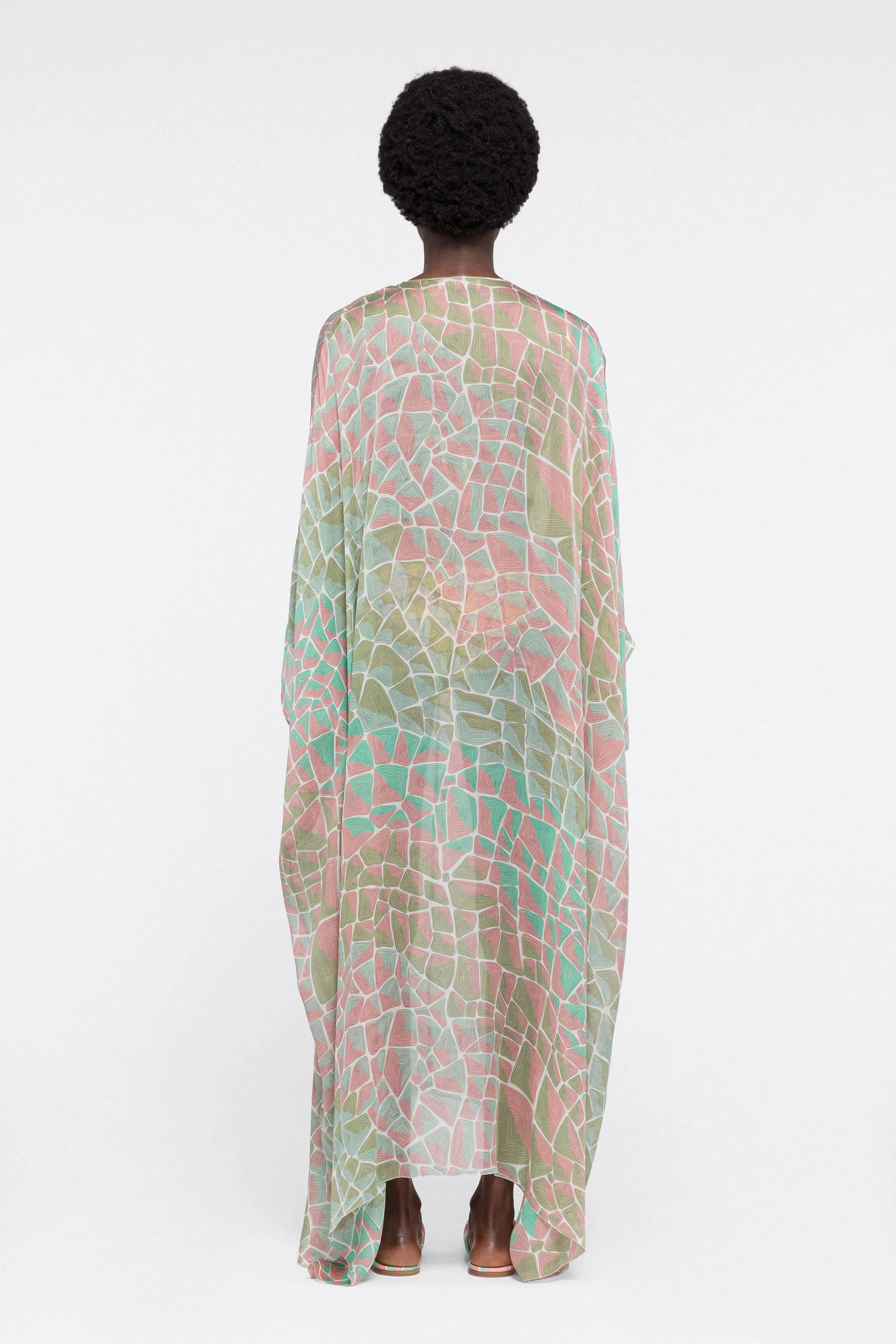 Elegant Georgette Kaftan – Flowy and Lightweight Maxi Dress for Women's
