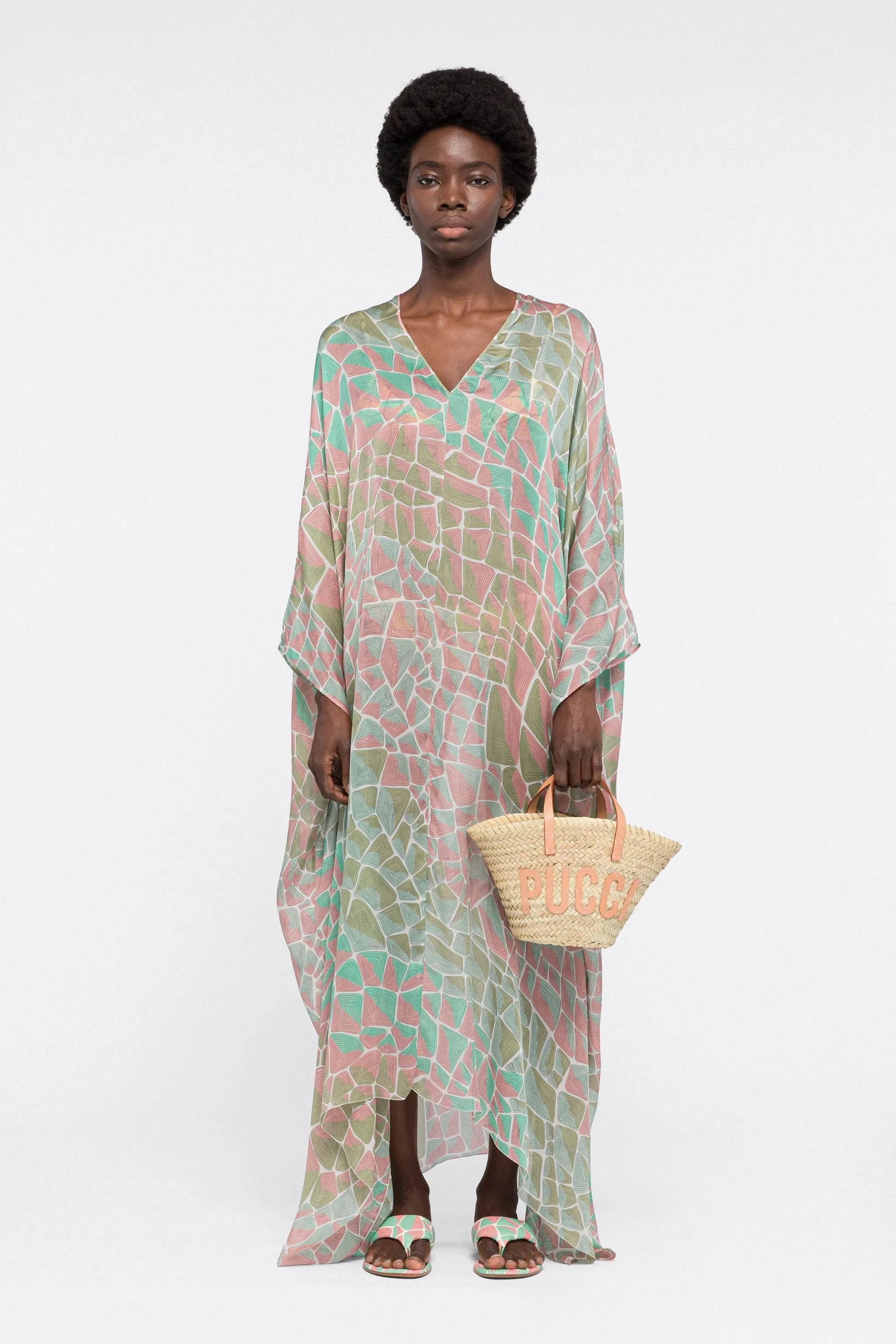 Elegant Georgette Kaftan – Flowy and Lightweight Maxi Dress for Women's