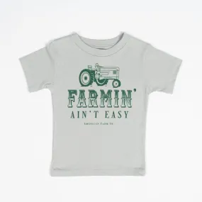 Farmin’ Ain’t Easy Green Toddler/Youth Tees