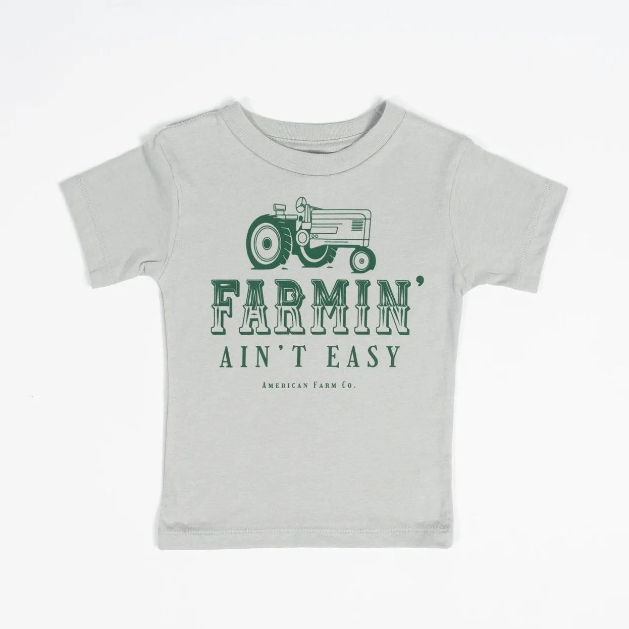 Farmin’ Ain’t Easy Green Toddler/Youth Tees