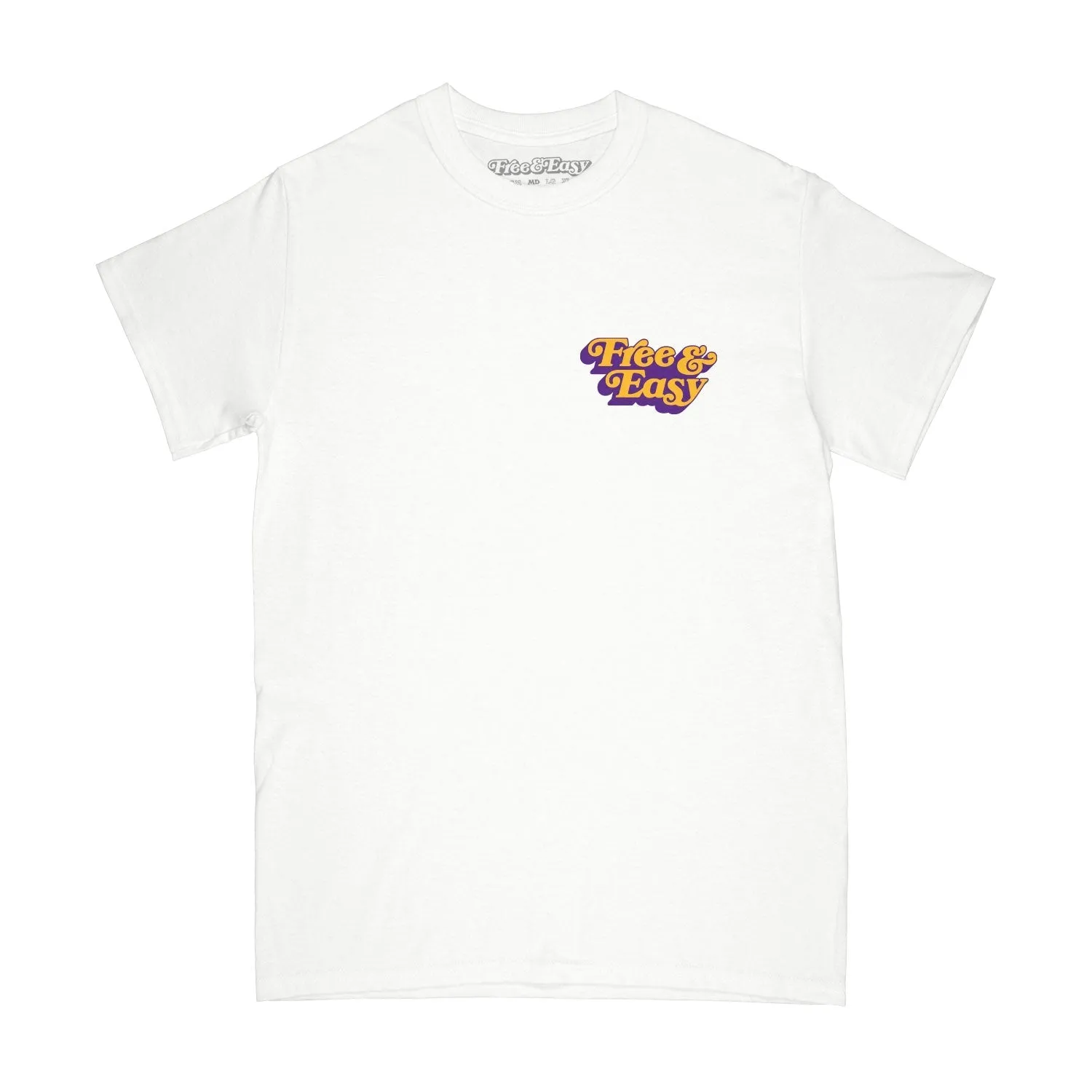 Free & Easy Unisex BE HAPPY LA COCONUT Short Sleeve TEE