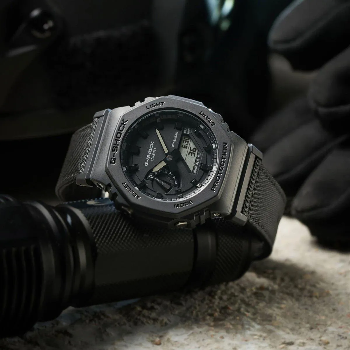G-Shock Cordura Utility Black GA-2100BCE-1A