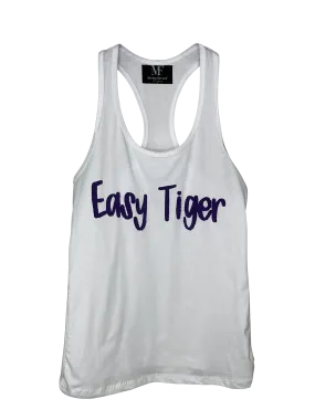 Game Day Tank, Racerback White, Easy Tiger