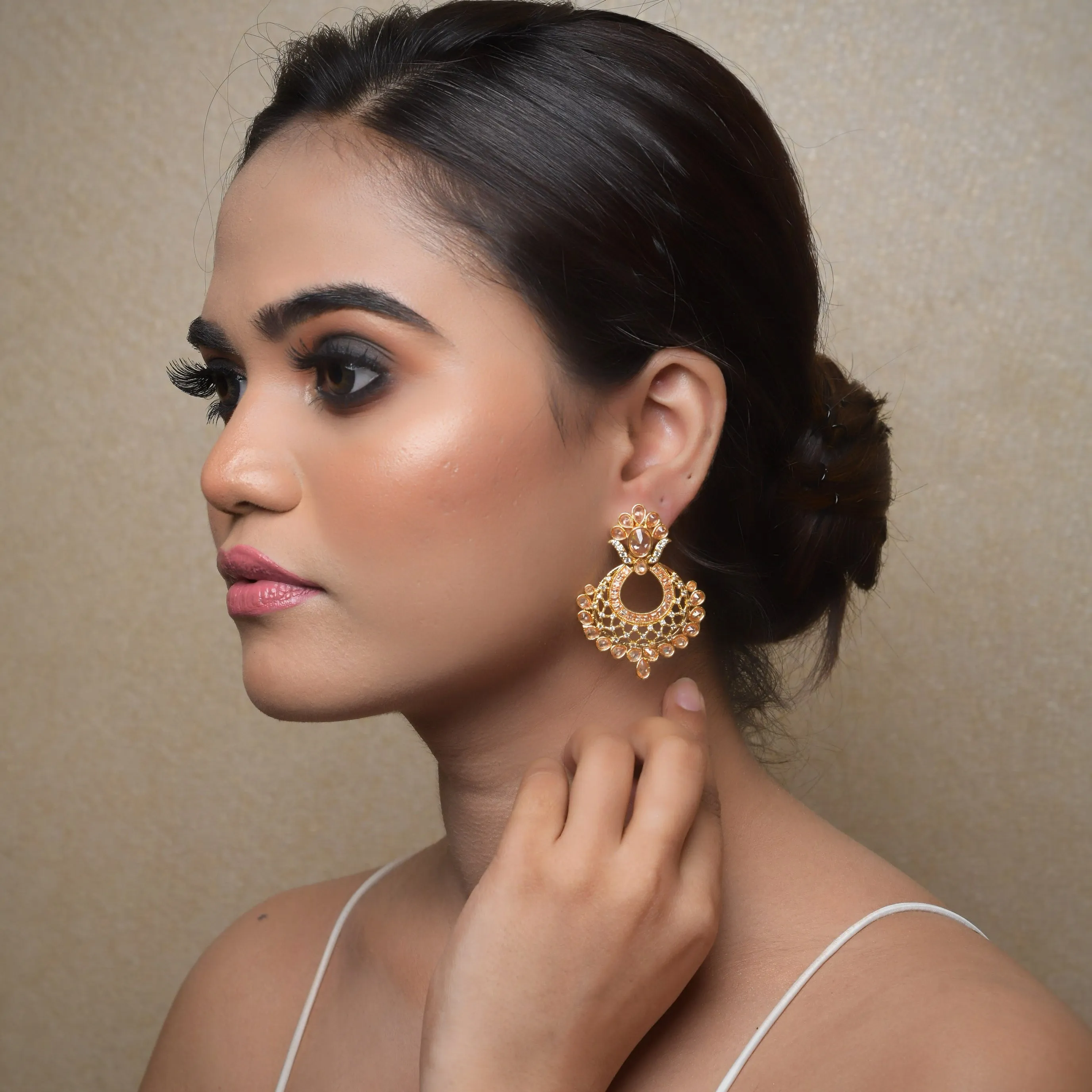 Gold Plated Stylish Earring 9198-100