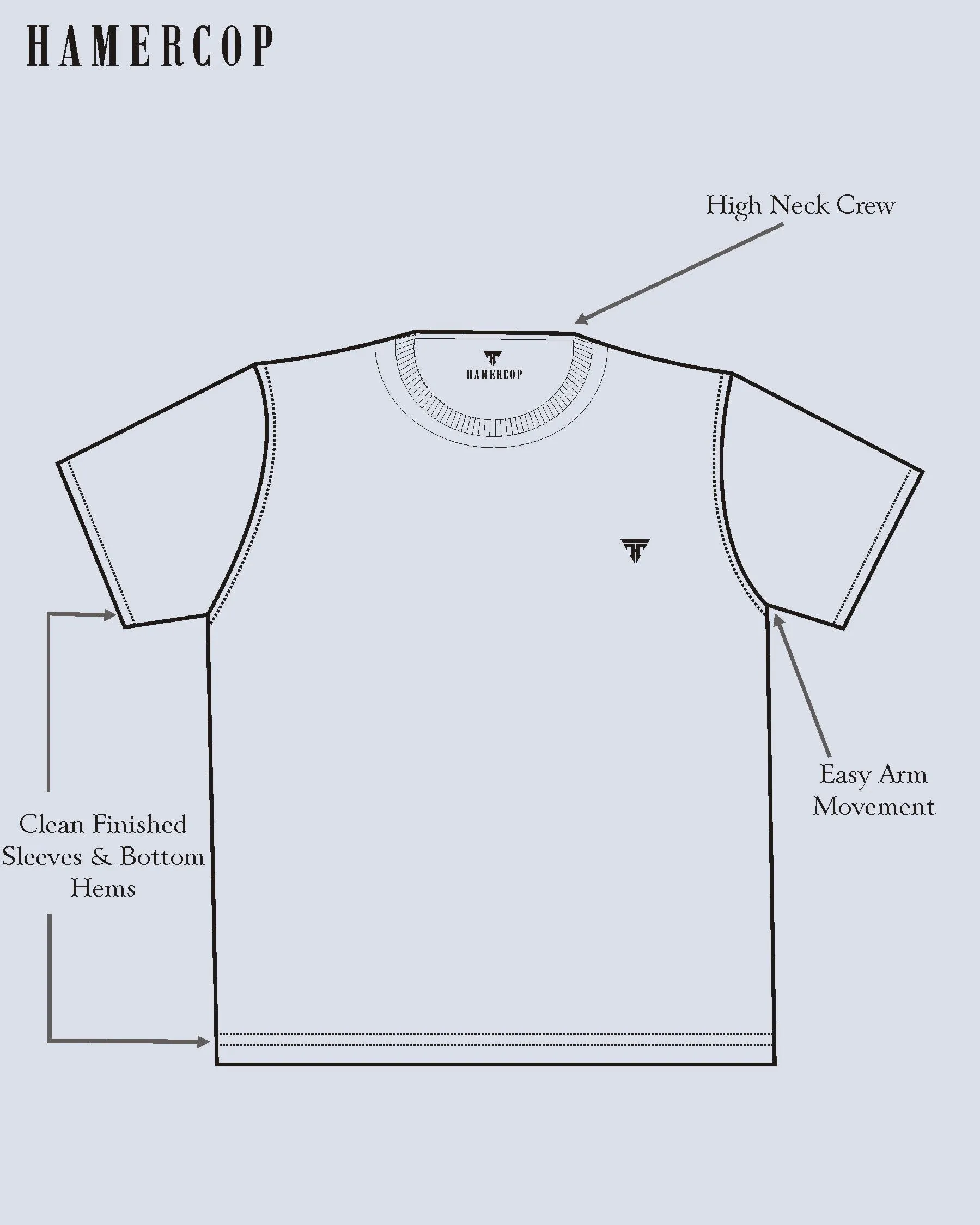 Gray With Cream And Green Knitted Cotton Designer T-Shirt