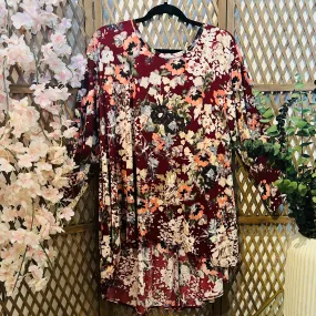Hi/Lo Floral Tunic