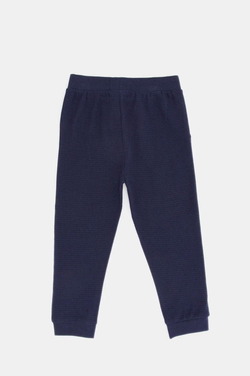 Infant Boys Navy Jacquard Jogger