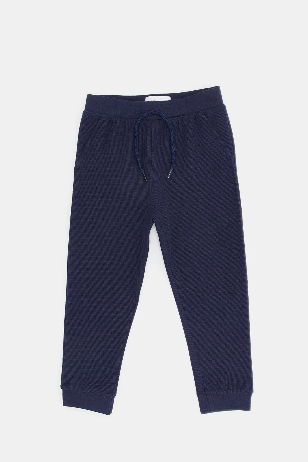 Infant Boys Navy Jacquard Jogger