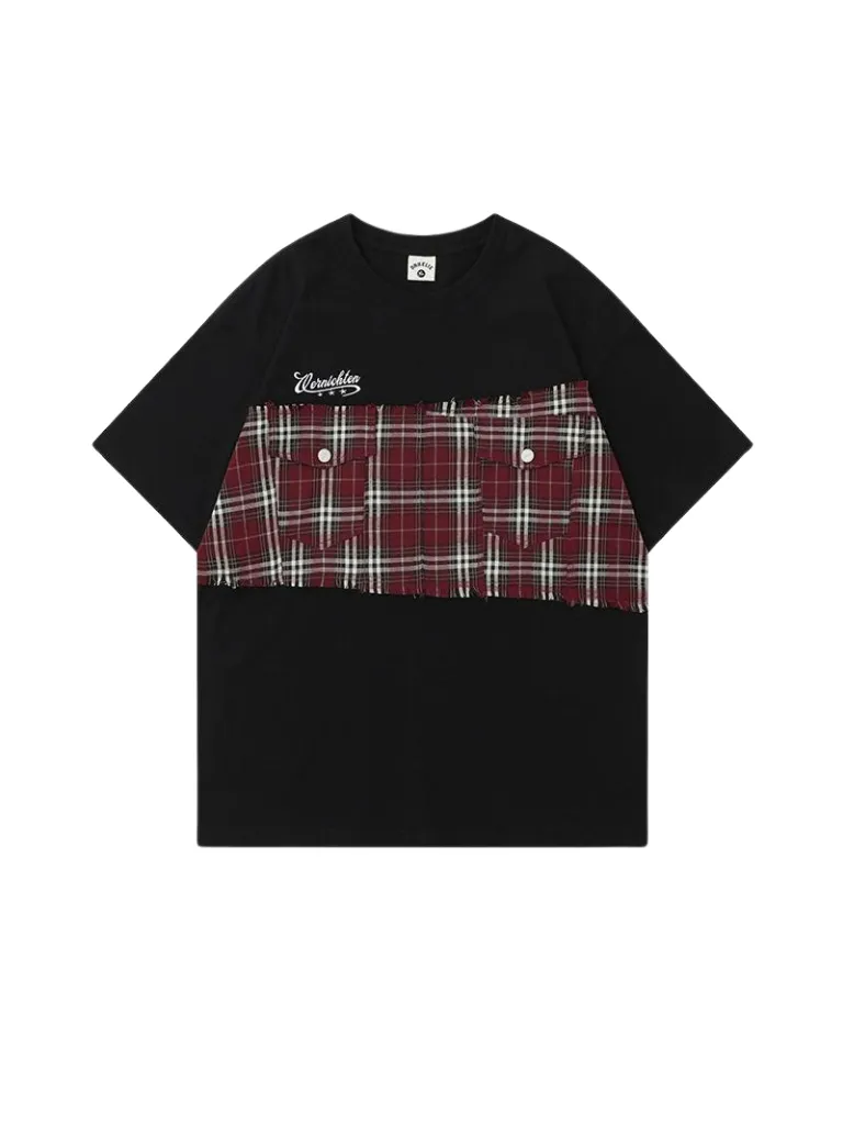 Loose T-Shirt Oversize Check