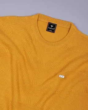 Loreto Turmeric Yellow Knitted Cotton T-Shirt