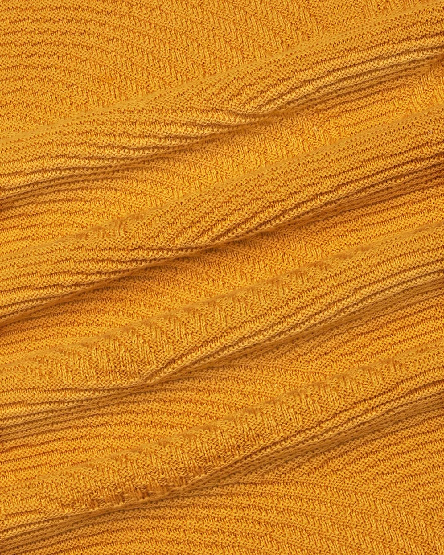 Loreto Turmeric Yellow Knitted Cotton T-Shirt
