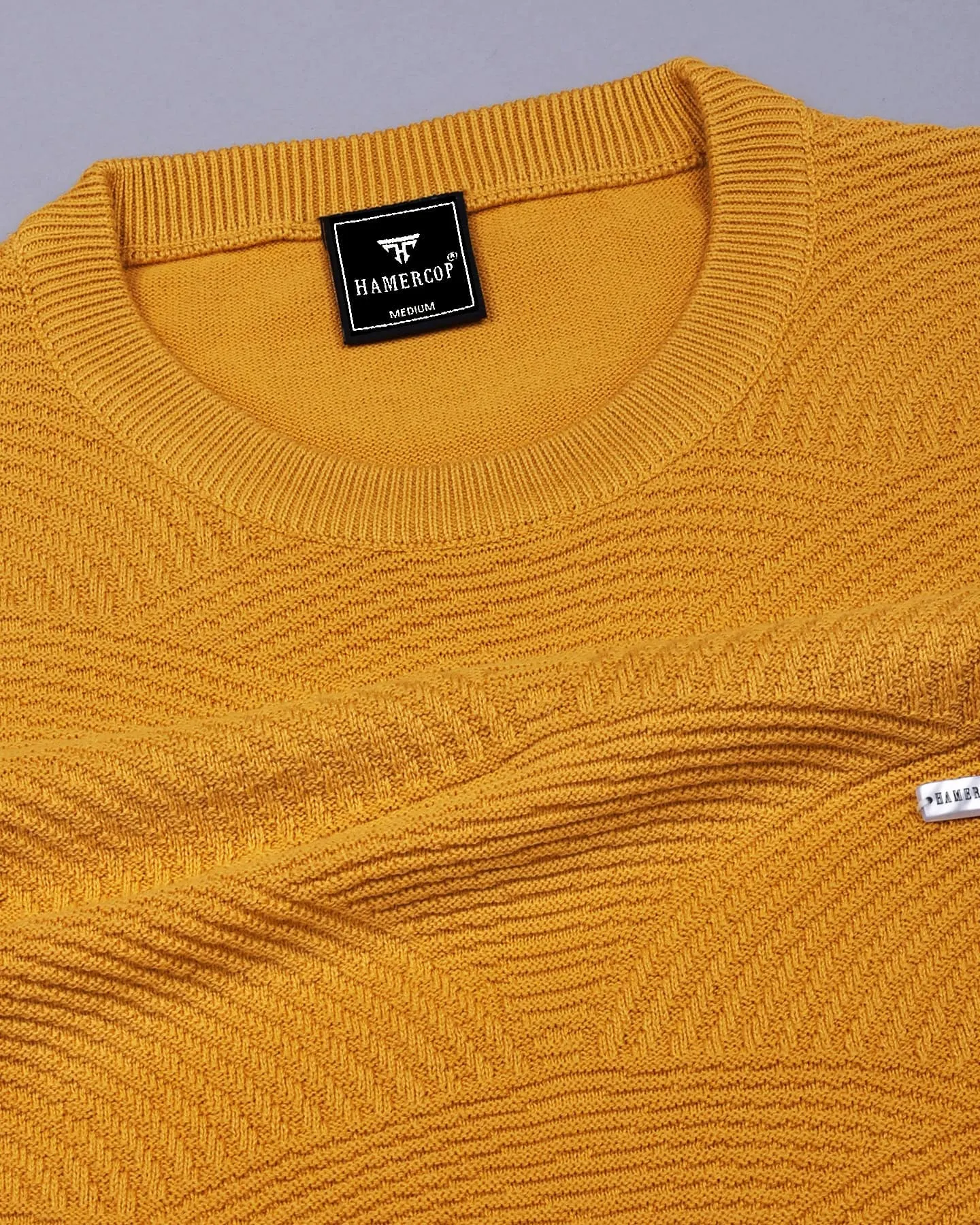 Loreto Turmeric Yellow Knitted Cotton T-Shirt
