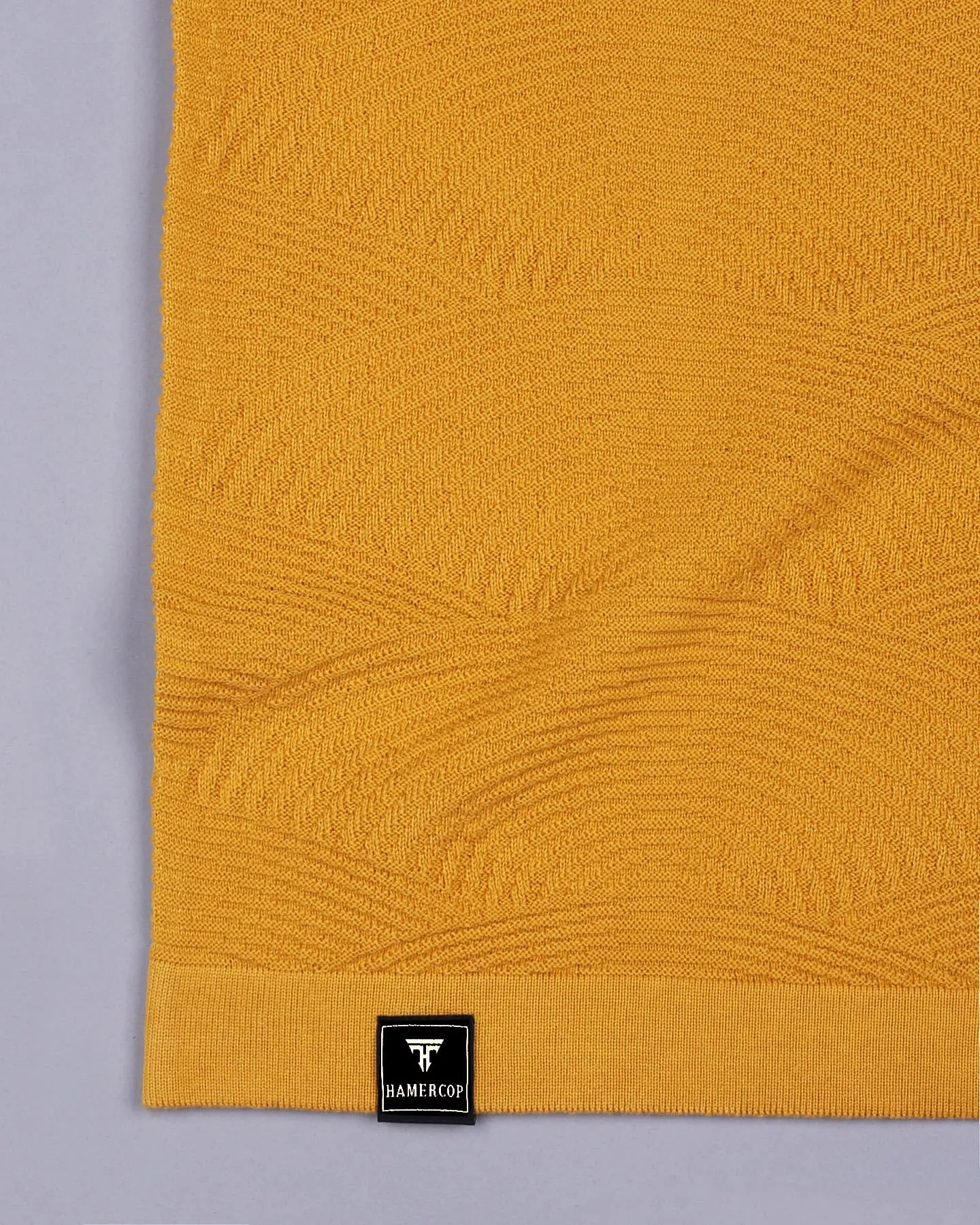 Loreto Turmeric Yellow Knitted Cotton T-Shirt
