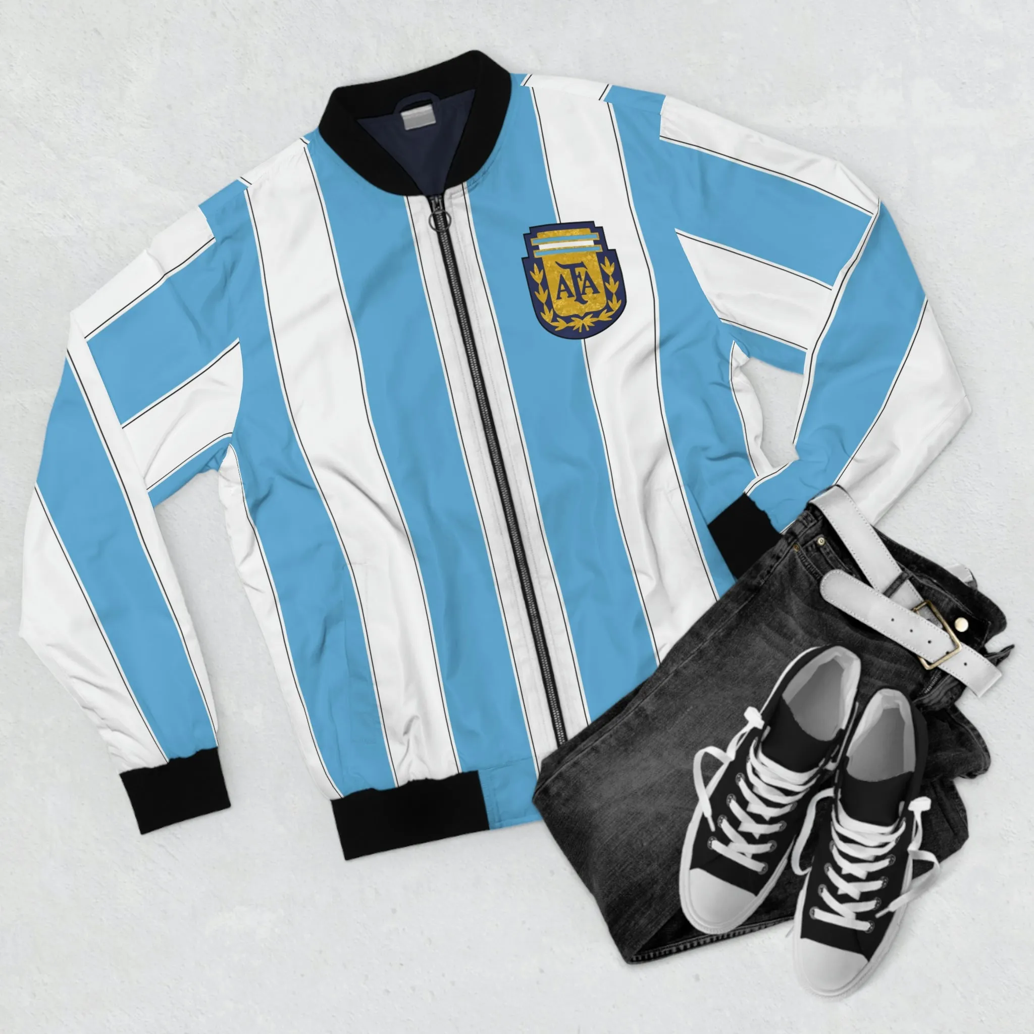 Maradona Bomber Jacket | Retro Soccer Argentina