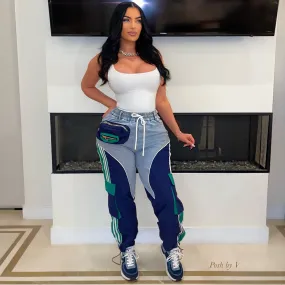 Marco sport jean jogger (Denim/navy/green)