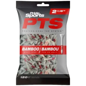 Masters Pride PTS Bamboo 2 1/8inch Golf Tees - 120 Pack 