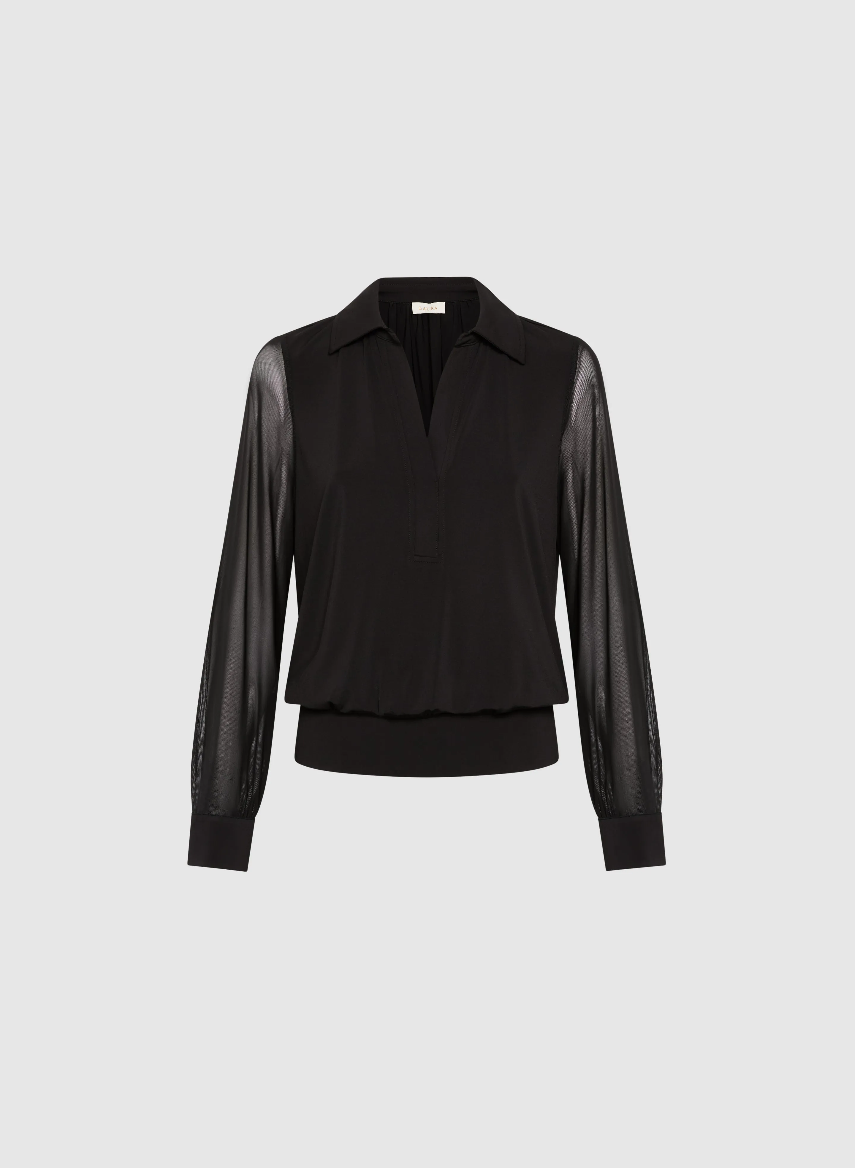 Mesh Long Sleeve Top