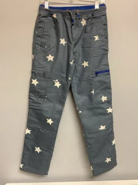 mini Boden Size 10 Gray Star Cotton Big Boys Pants