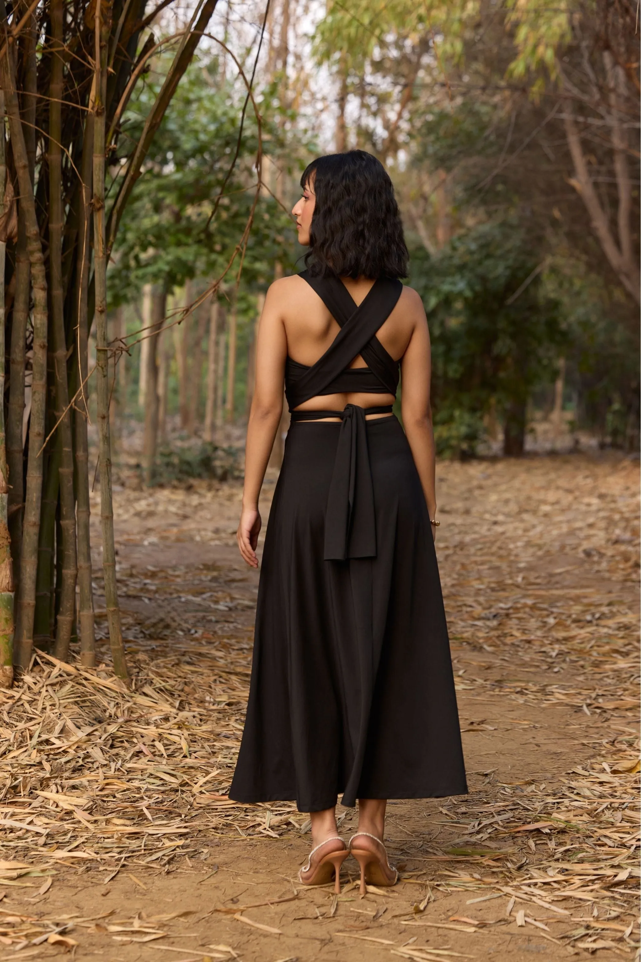 Multi-Styling Black Dress