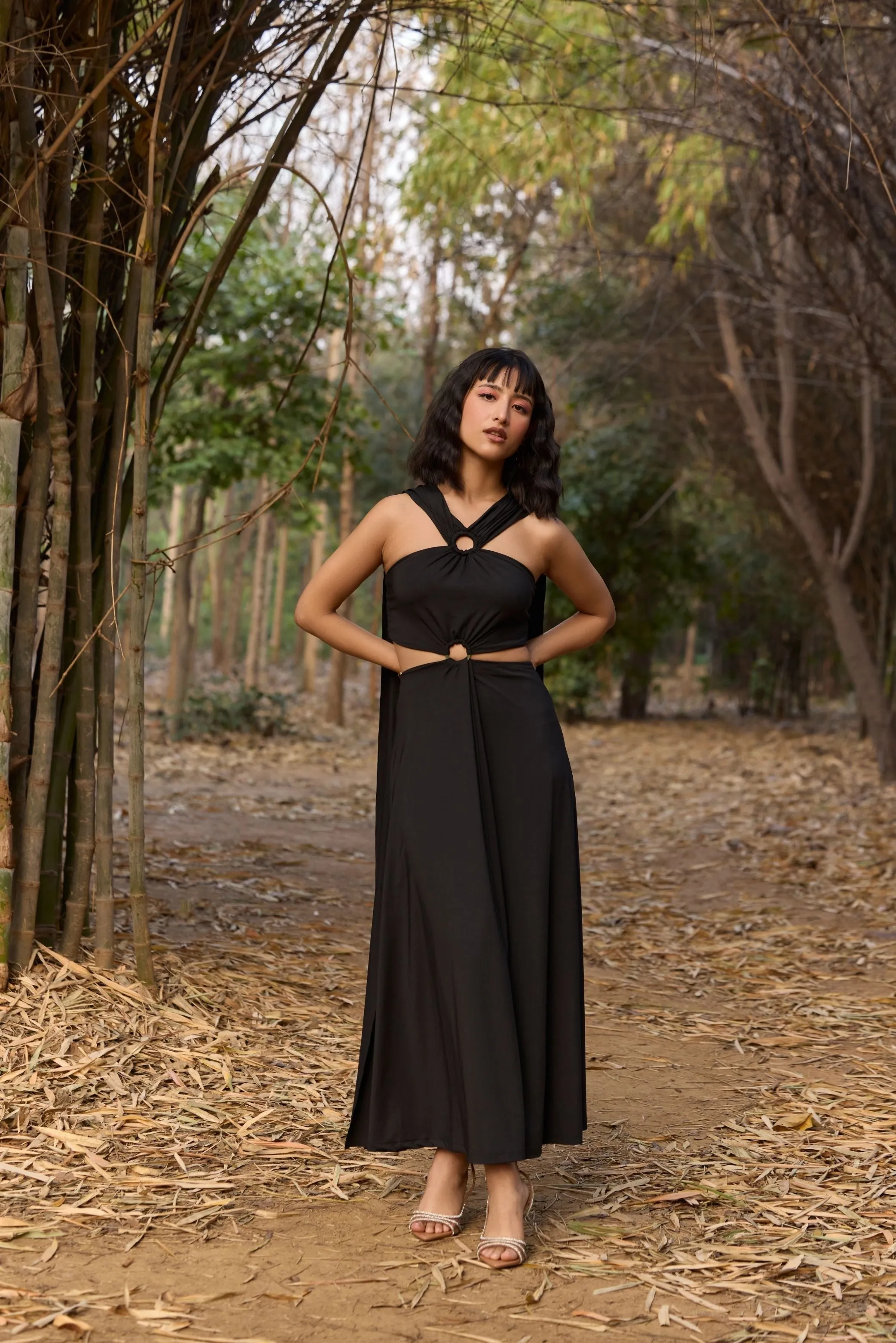 Multi-Styling Black Dress