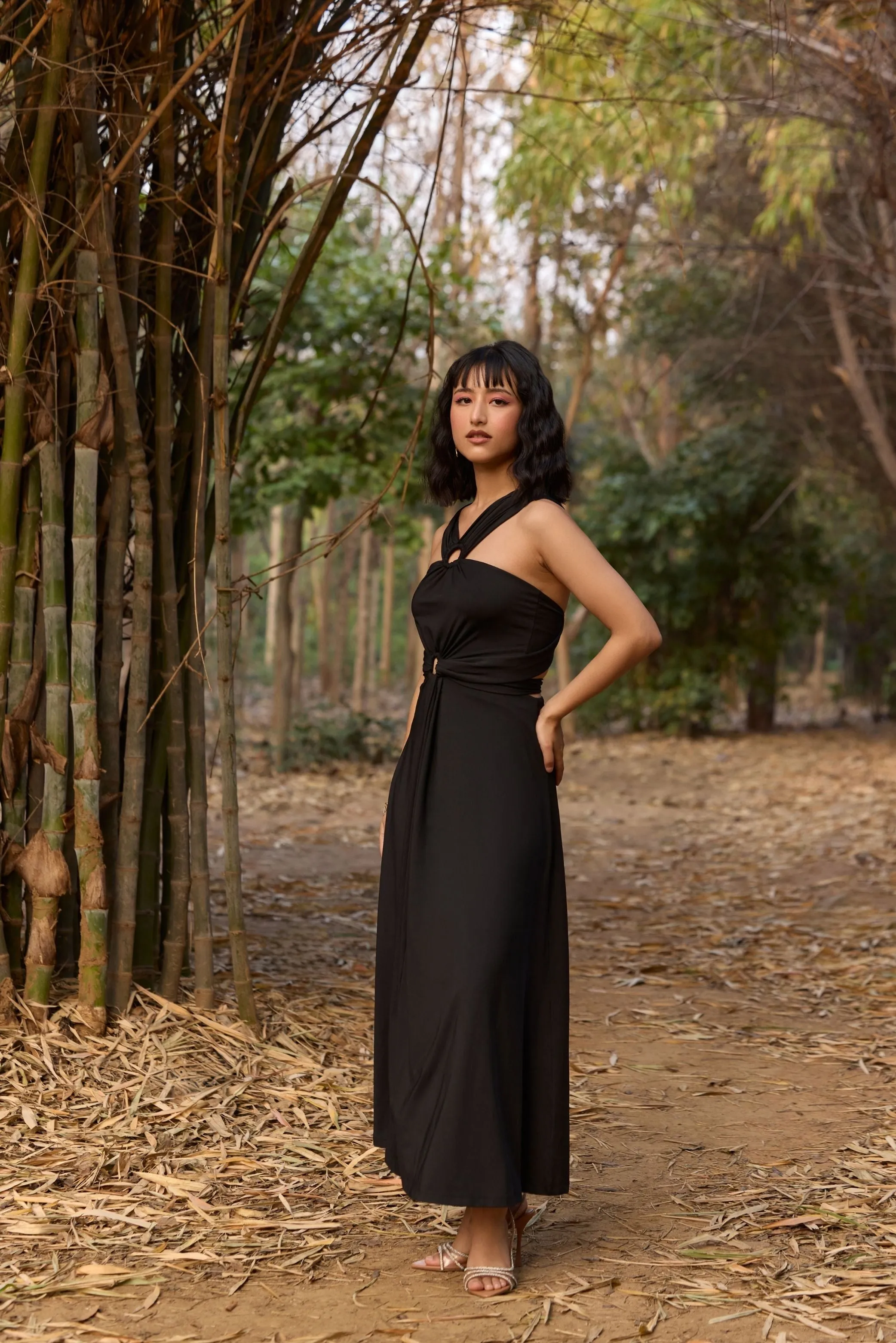 Multi-Styling Black Dress
