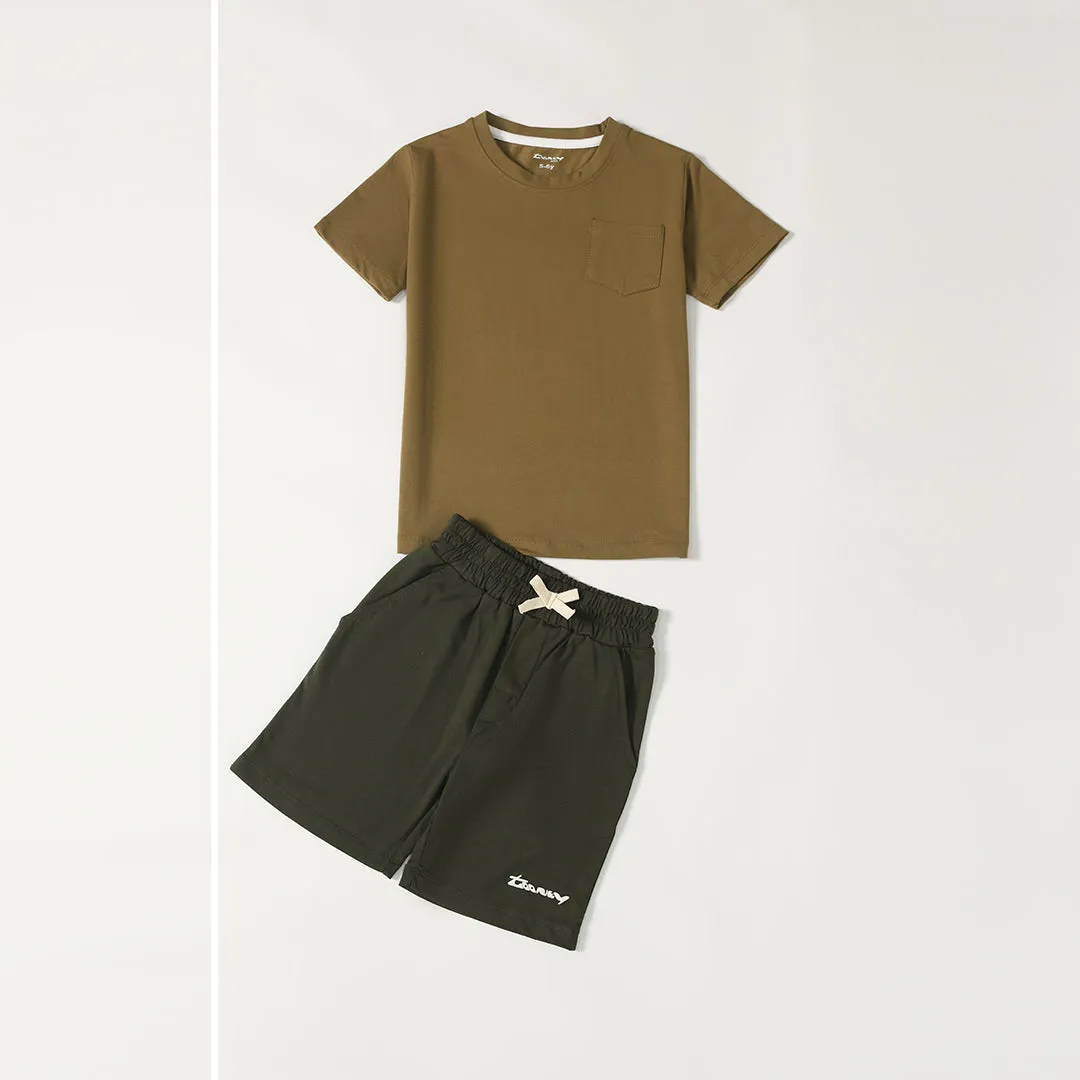 Olive - 24/7 Kids Pocket Tee