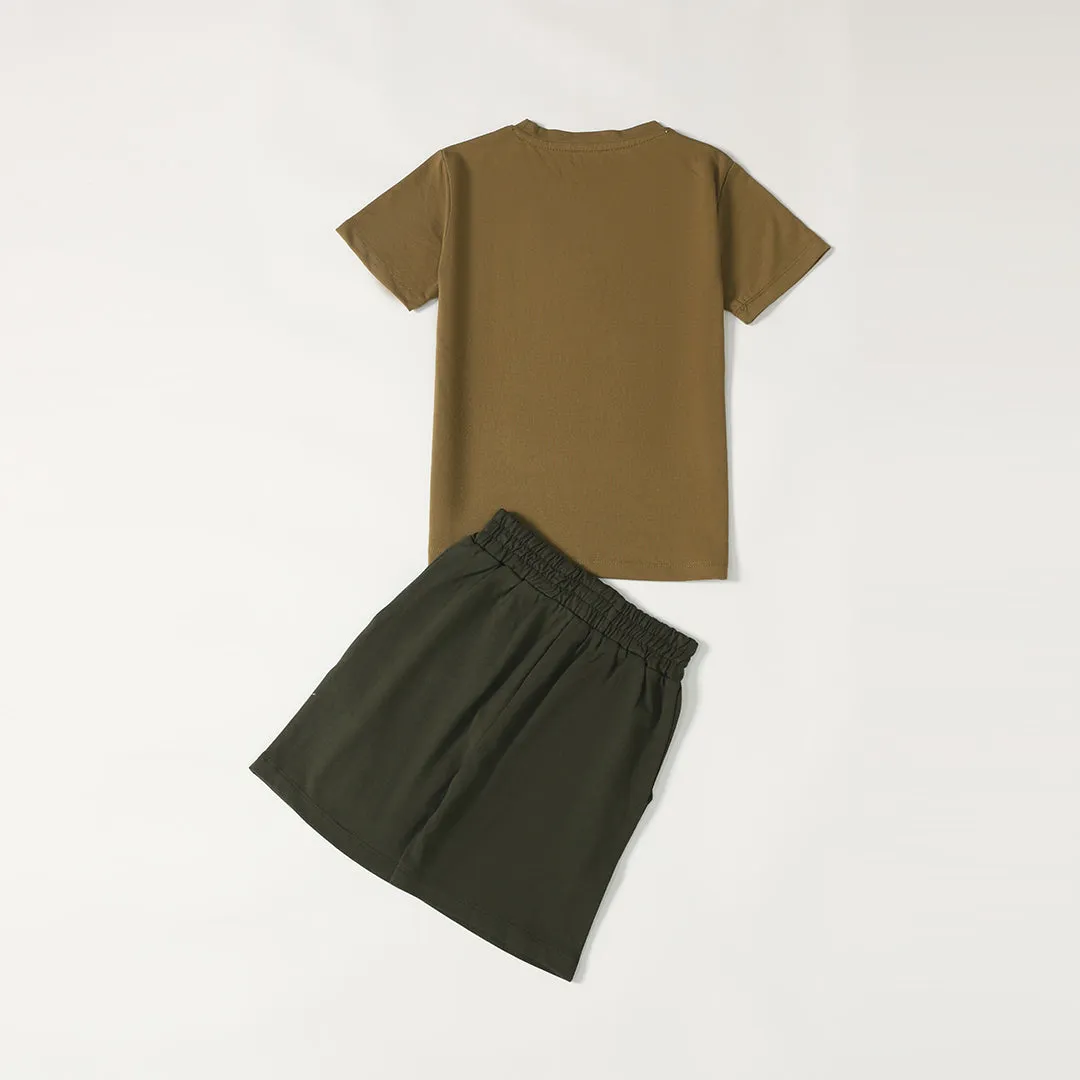 Olive - 24/7 Kids Pocket Tee